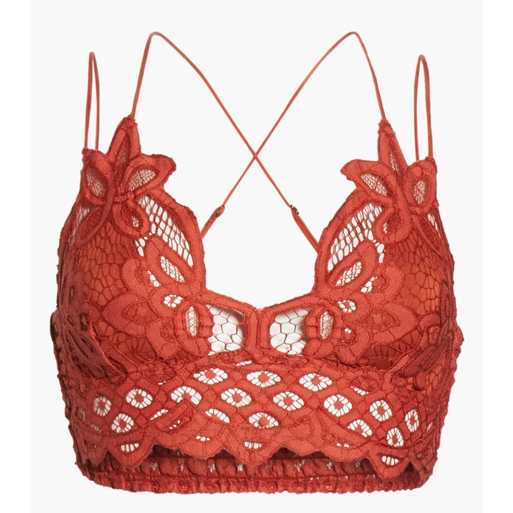 Lace Bralette in Rust